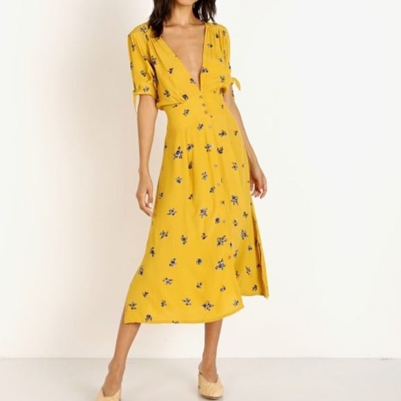 NWT Faithfull the Brand Billie Midi Dress Dolores - Picture 5 of 16